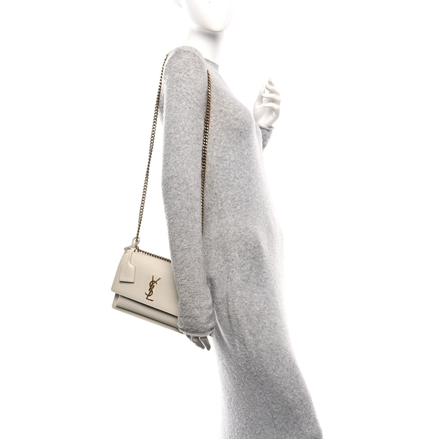 Saint Laurent Calfskin Medium Monogram Sunset Crema Soft 2 of 11