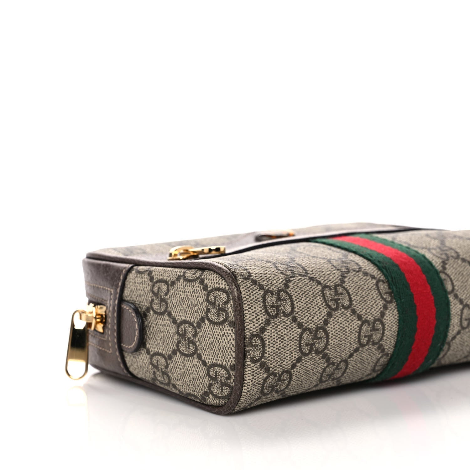 Gucci GG Supreme Monogram Web Small Ophidia Belt Bag 85 34 Dark Brown 10 of 11