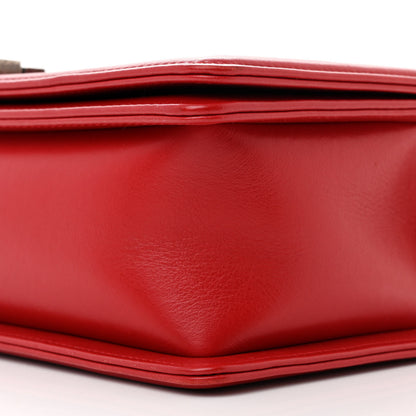 Chanel Calfskin Quilted New Medium Boy Flap Red 10 of 11