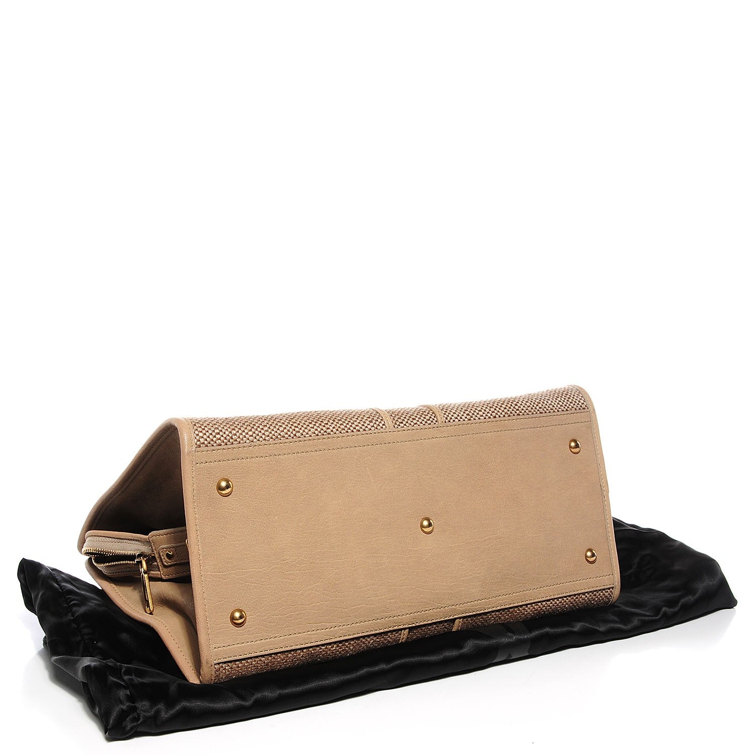 Saint Laurent Sheepskin Straw Raffia Medium Cabas ChYc 4 of 7