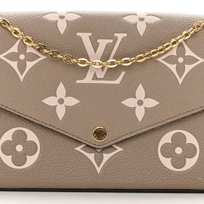 Louis Vuitton Empreinte Monogram Giant Felicie Pochette Tourterelle Creme 9 of 15
