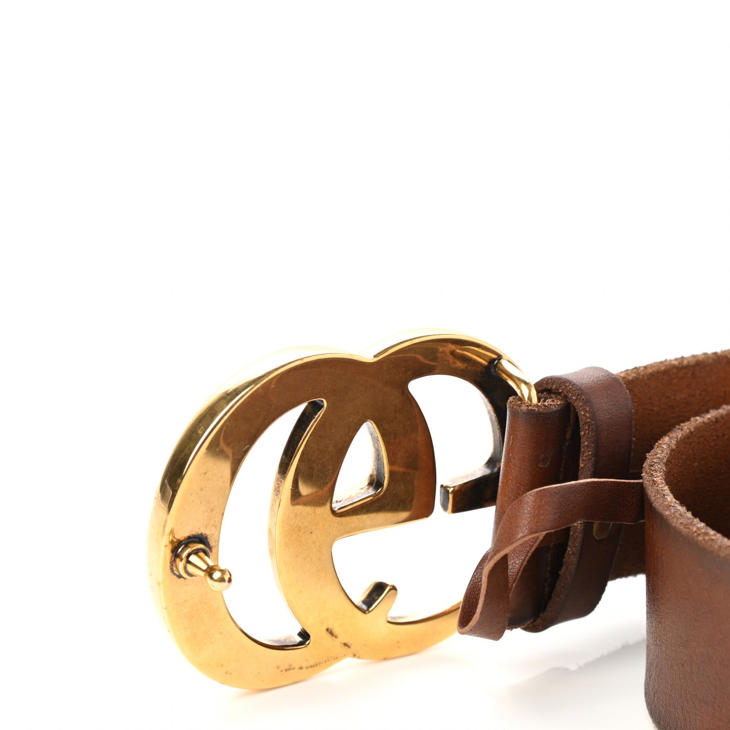 Gucci Faded Calfskin Double G Belt 80 32 Cuir 6 of 7
