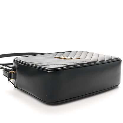 Saint Laurent Calfskin Matelasse Monogram Lou Camera Bag Black 4 of 11