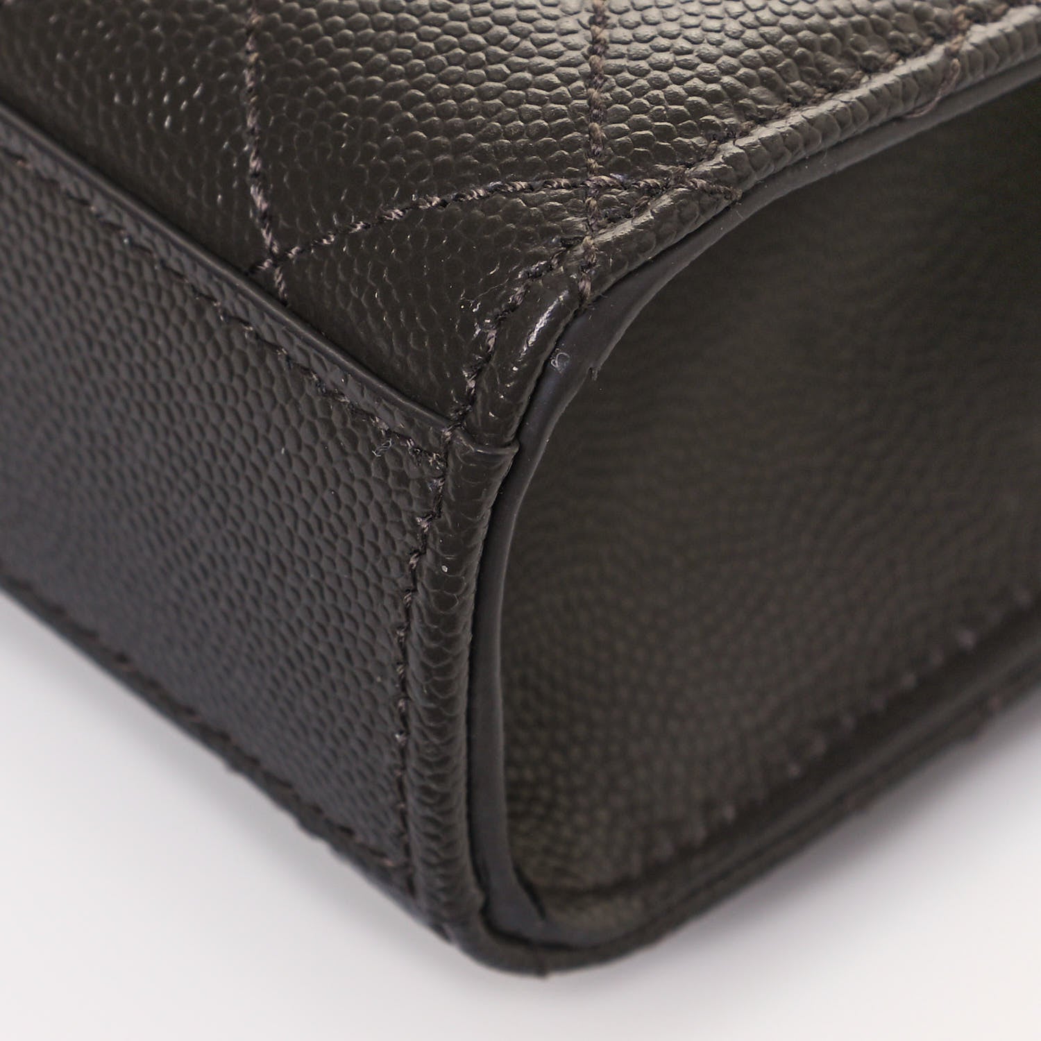Saint Laurent Grain De Poudre Textured Mixed Matelasse Triquilt Small Monogram Satchel Pebble 8 of 13