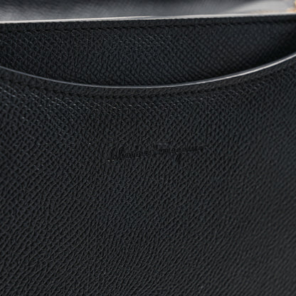 Salvatore Ferragamo Grainy Calfskin Gemini Tote Black Bonbon 12 of 13