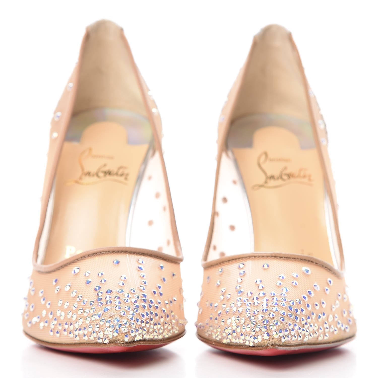Christian Louboutin Crystal Strass Follies 100 Pumps 36 Crystal 2 of 9