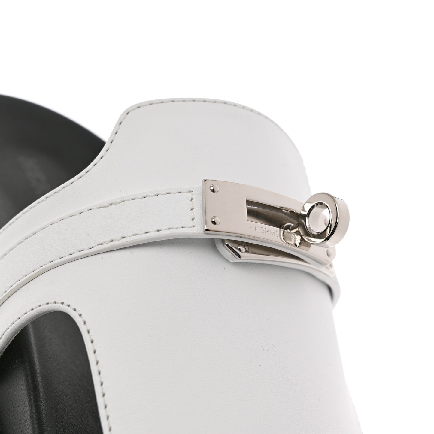Calfskin Womens Empire Sandals 37 White