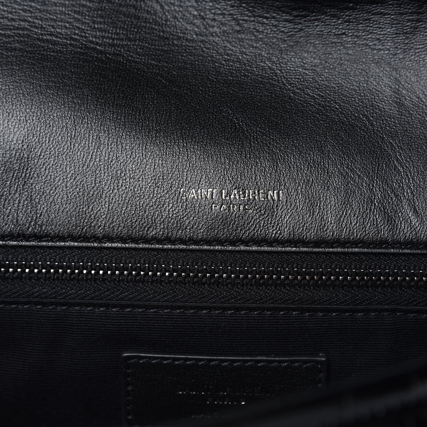 Patent Crocodile Embossed Lambskin Monogram Medium Niki Chain Satchel Black