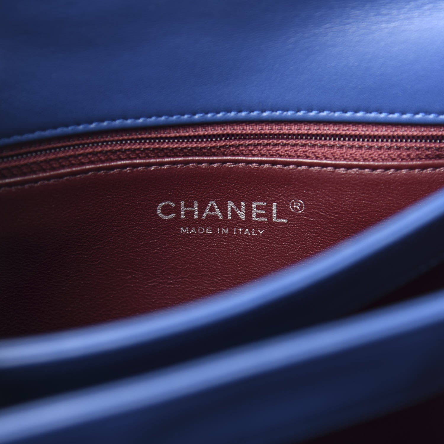 Chanel Lambskin Quilted Medium Trendy CC Flap Dual Handle Blue 9 of 12