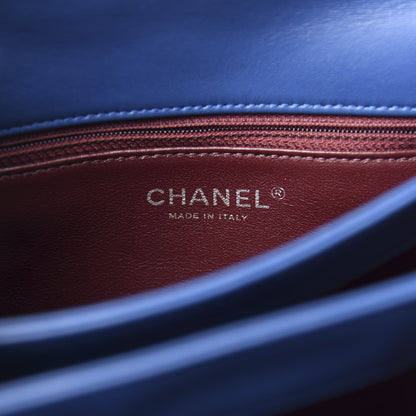 Chanel Lambskin Quilted Medium Trendy CC Flap Dual Handle Blue 9 of 12