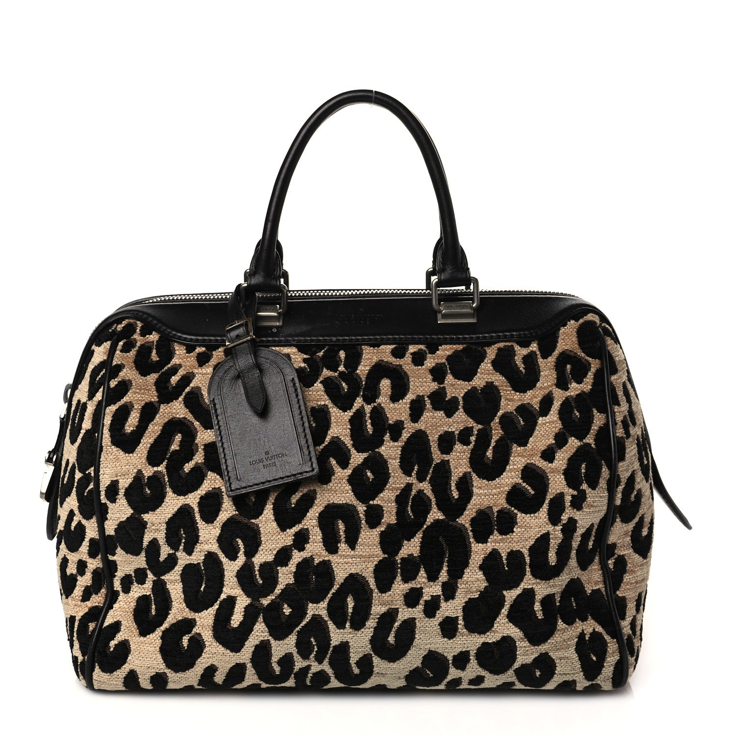 Louis Vuitton Jacquard Velvet Leopard Print Stephen Sprouse Speedy 1 of 12
