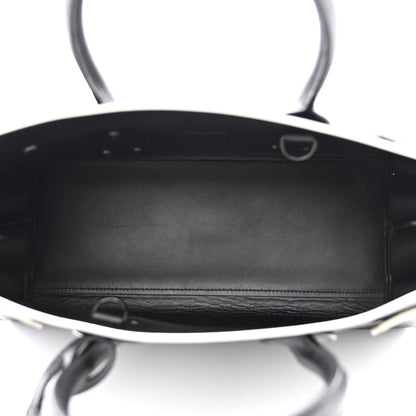 Saint Laurent Grained Calfskin Topstitch Small Sac De Jour Black Porcelain 5 of 12
