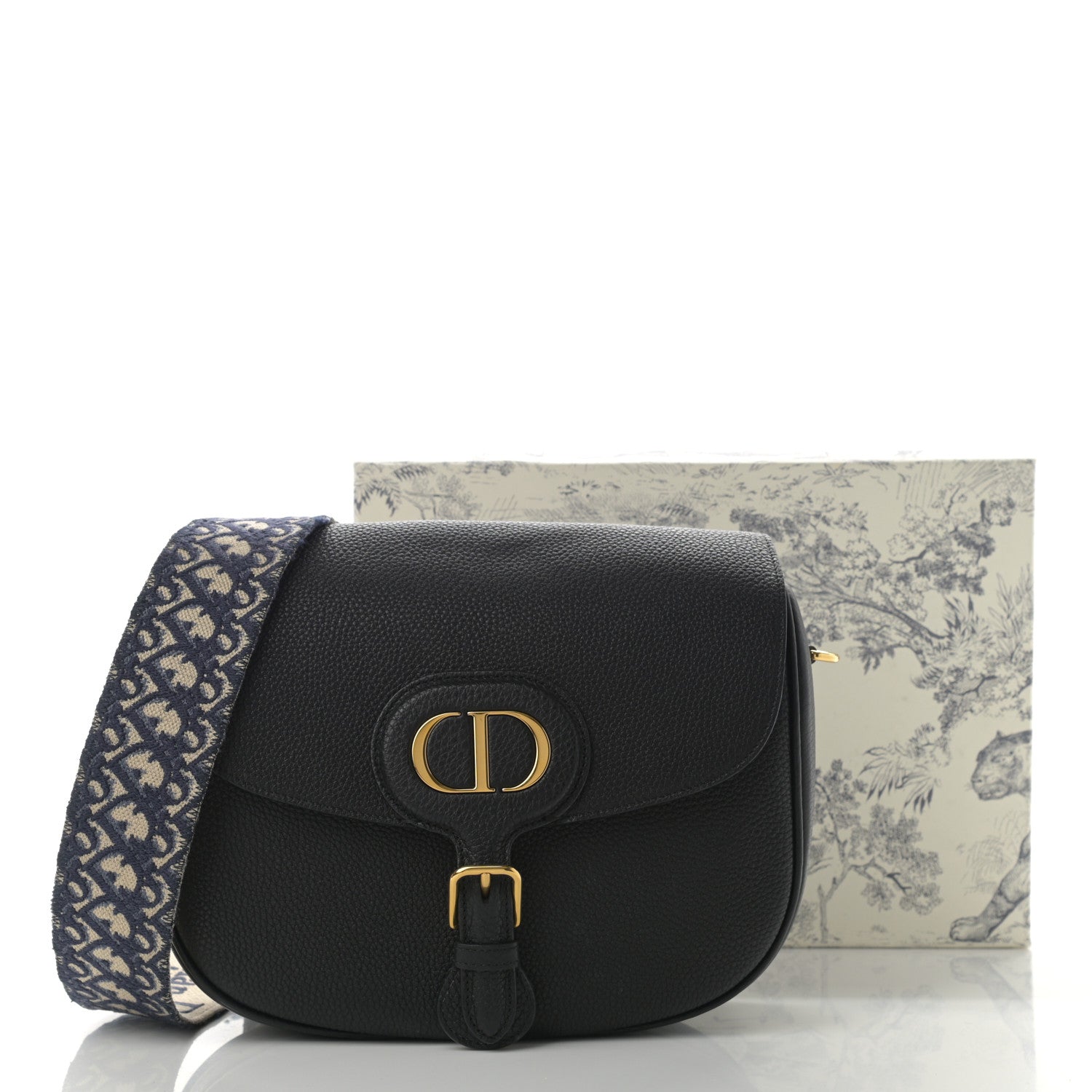 Christian Dior Grained Calfskin Large Bobby Flap Black 12 of 12