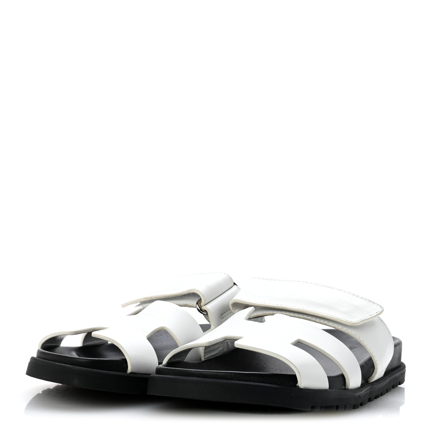 Calfskin Womens Chypre Sandals 36 White