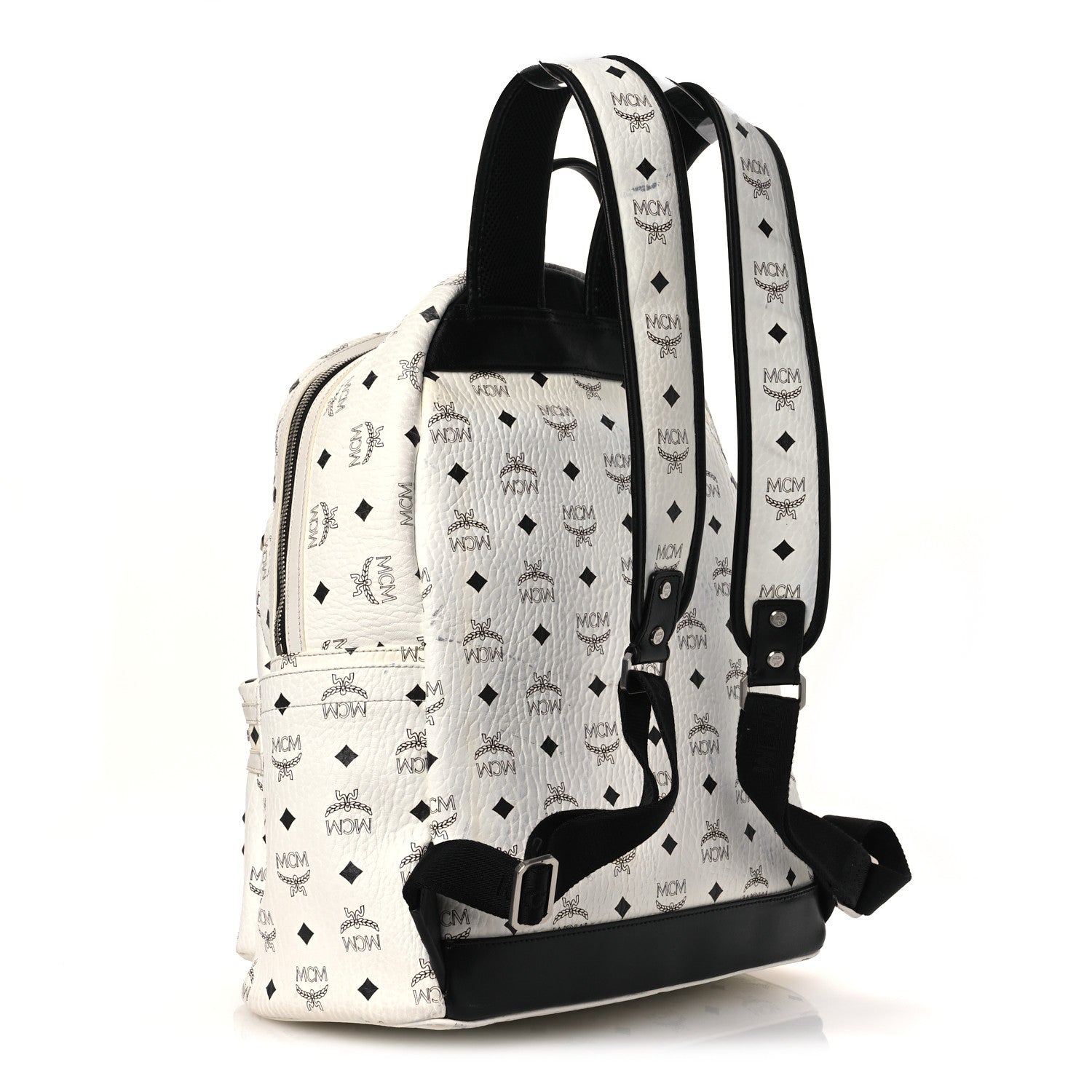 MCM ボディバッグ 希少ホワイト Small Diamant 3D Shoulder Bag in Visetos Leather Mix White | MCM ®US