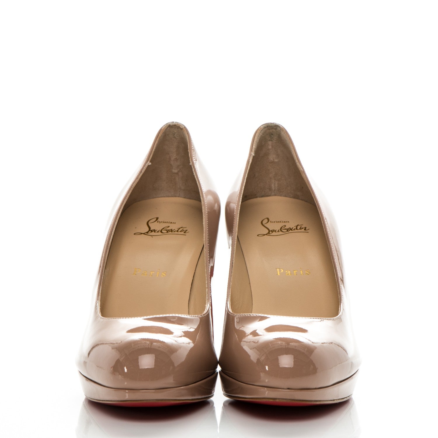 Christian Louboutin Patent New Simple 85 Pumps 39.5 Nude 2 of 7