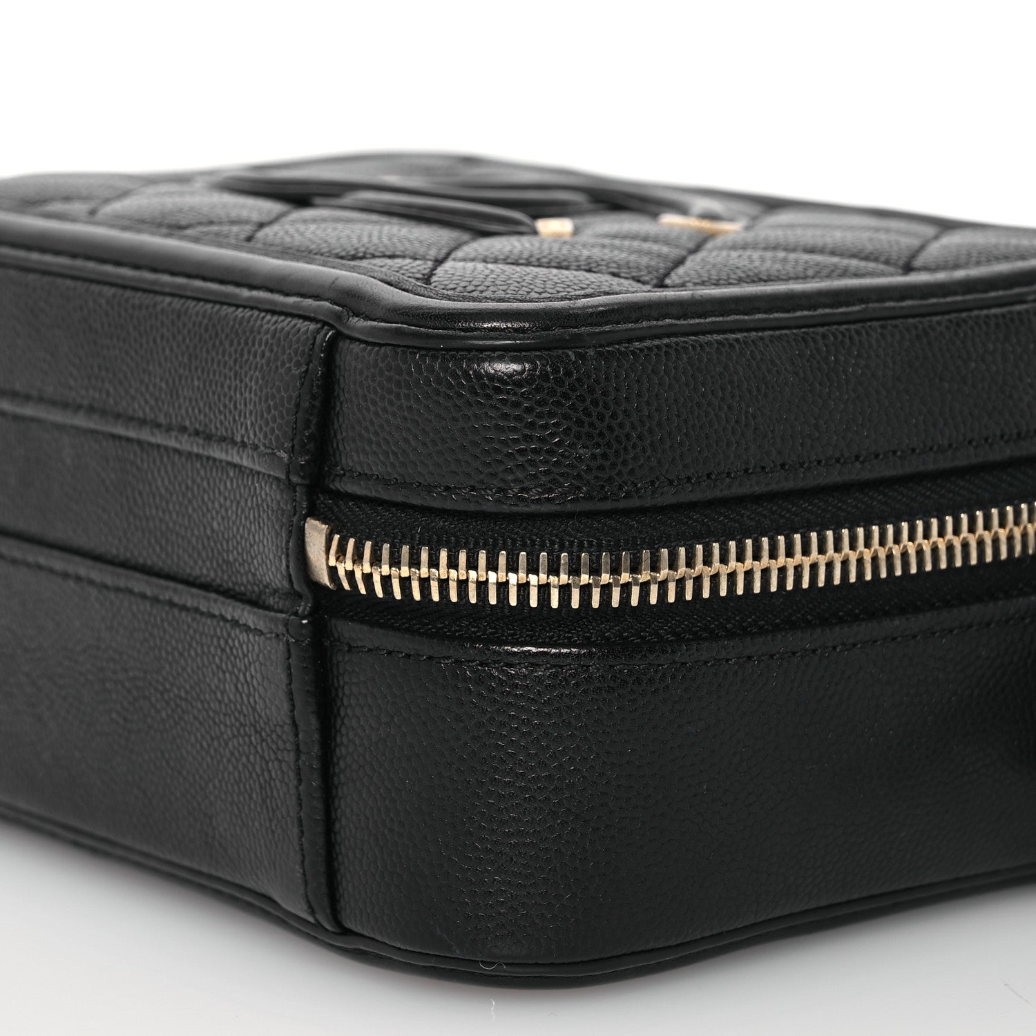 Chanel Caviar Quilted Small CC Filigree Vanity Case Black 11 of 16