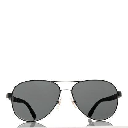 Chanel Pilot Summer Aviator Sunglasses 4204-Q Black 2 of 8