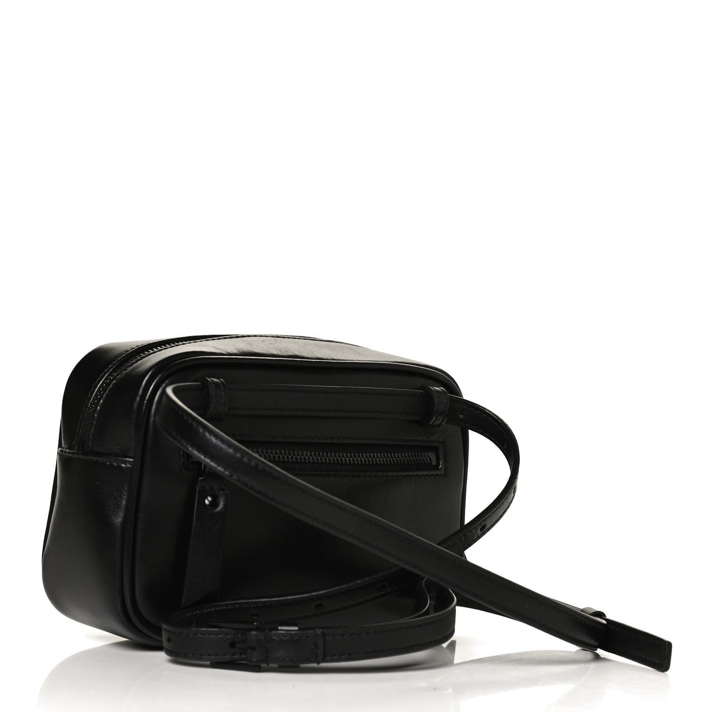 Calfskin Matelasse Monogram Lou Belt Bag Black