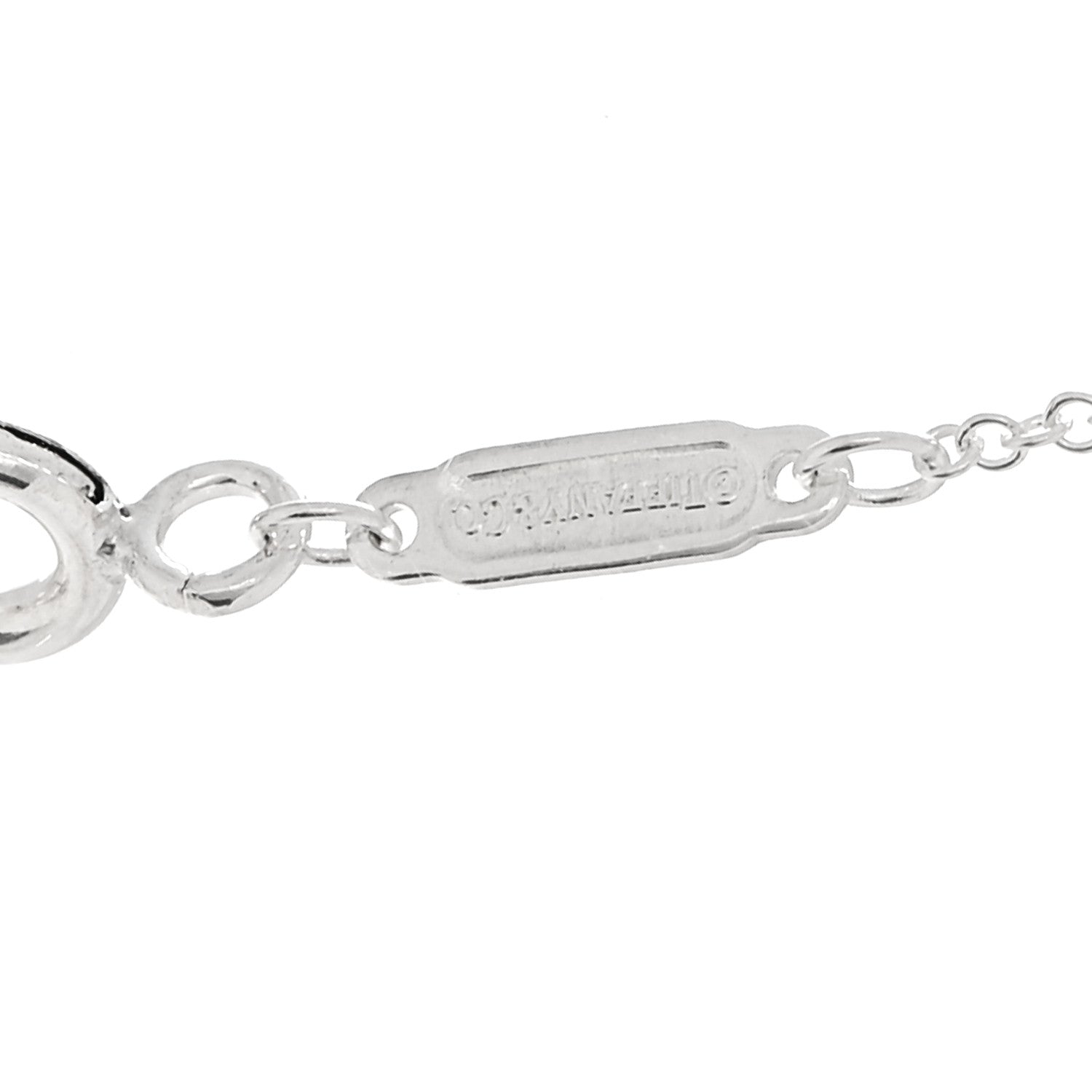 Tiffany Sterling Silver Small T Smile Pendant Necklace 6 of 7