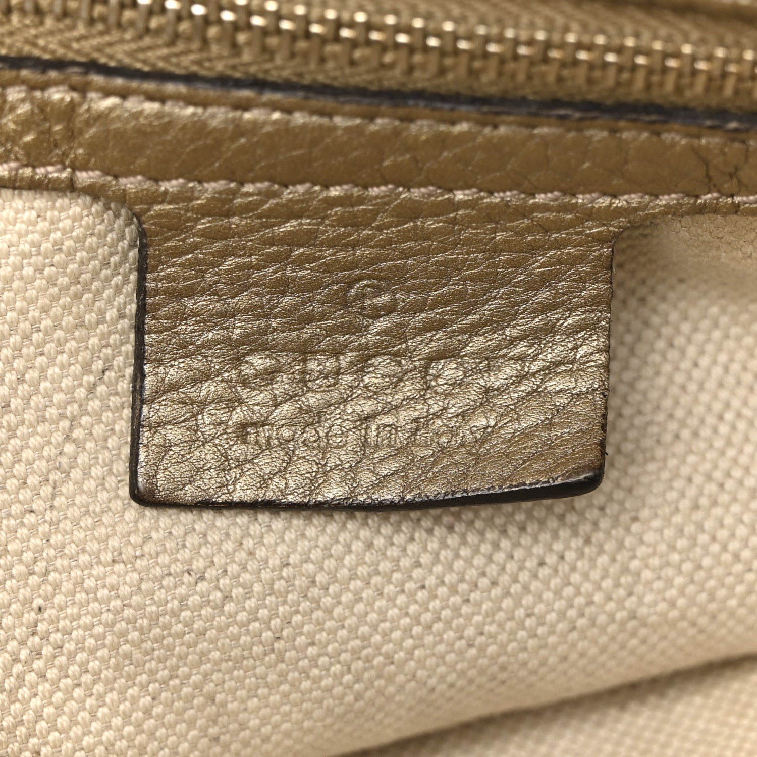 Gucci Monogram Medium Bella Tote Gold 6 of 17