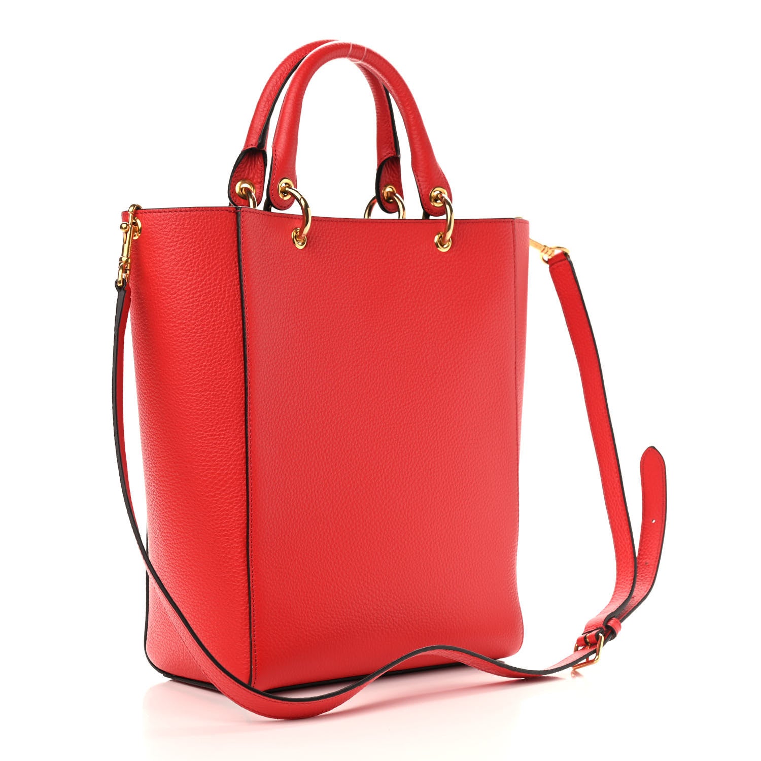 Mulberry Classic Grain Small Maple Tote Hibiscus Red 3 of 8