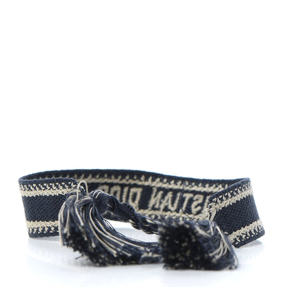 Christian Dior Woven Cotton J'Adior Friendship Bracelet Navy 3 of 3