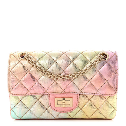 Chanel Metallic Goatskin Quilted Mini 2.55 Reissue Flap Multicolor 1 of 10