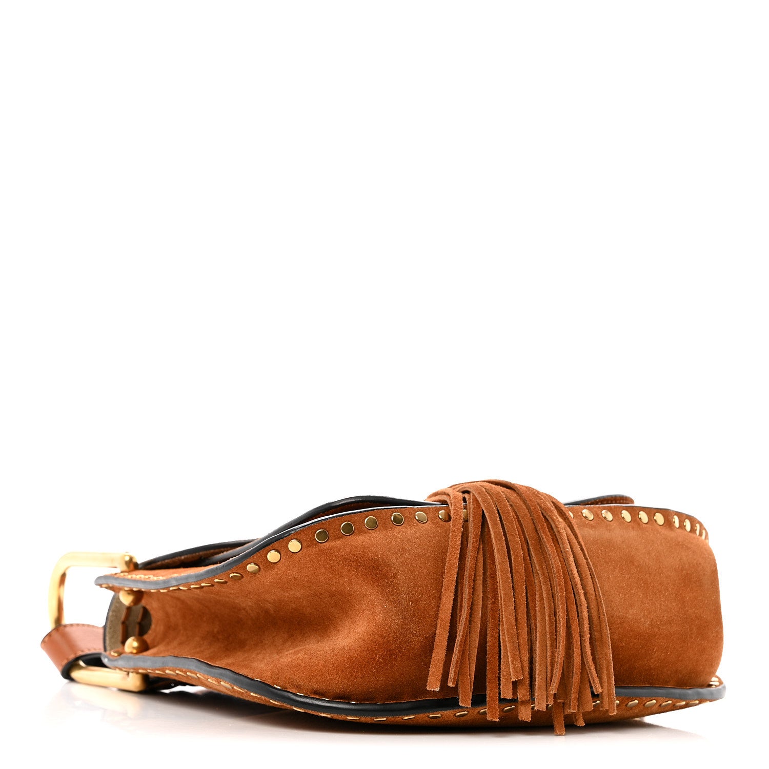 Chloe Suede Calfskin Braided Small Hudson Shoulder Bag Caramel 3 of 13