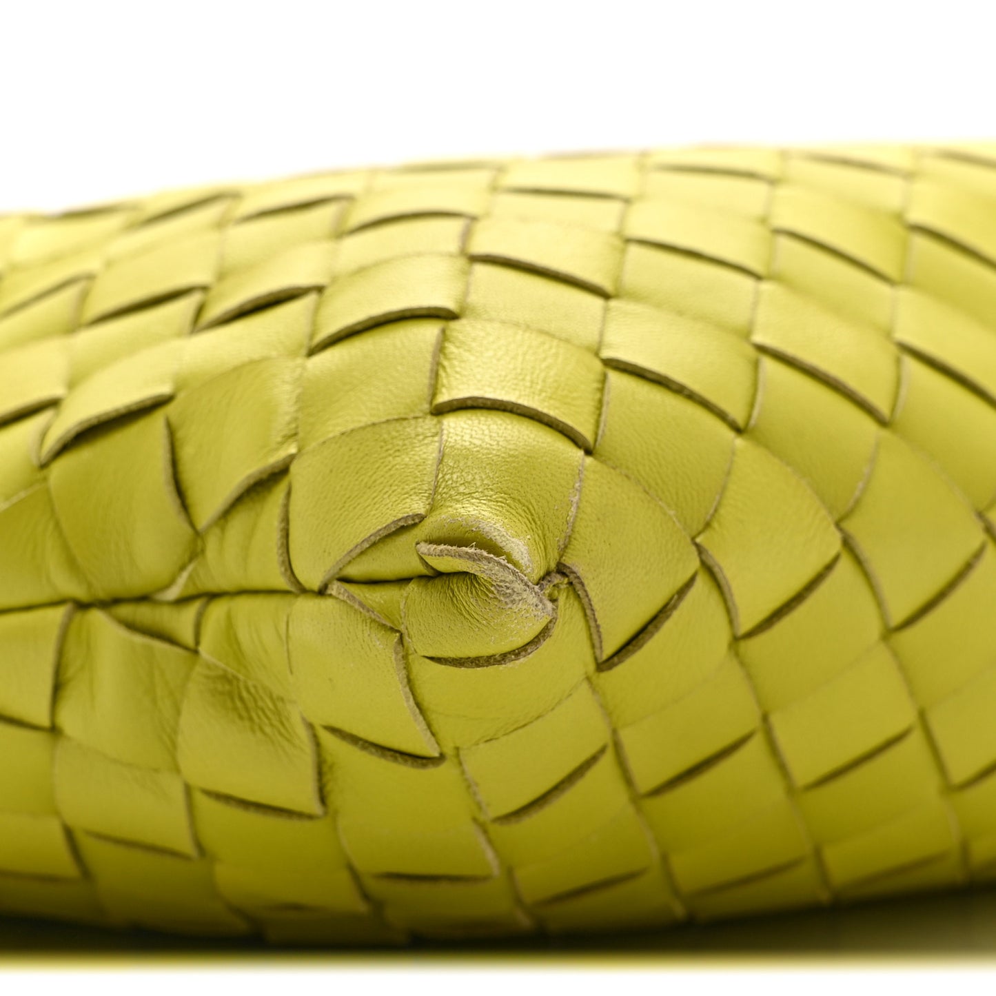 Nappa Intrecciato Clutch  Seagrass