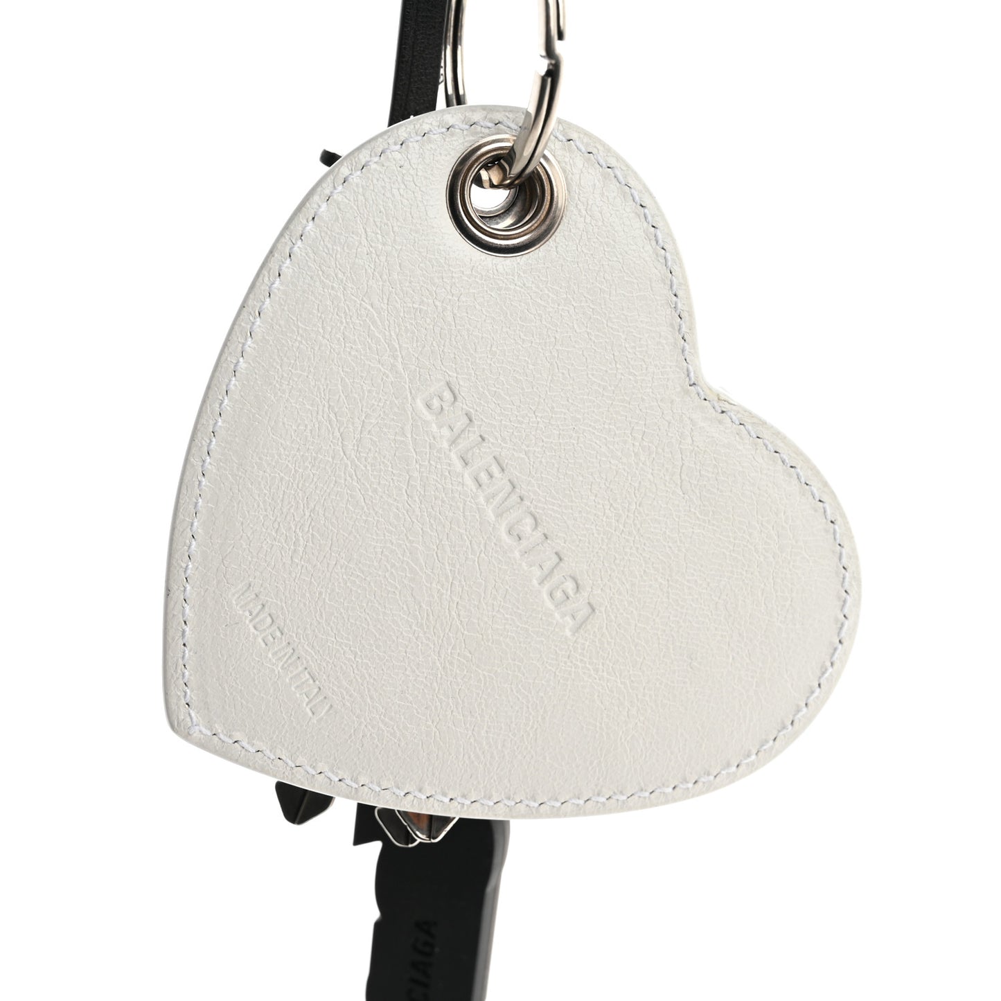 Agneau Brass TPU Le Cagole Charm Key Holder Black White