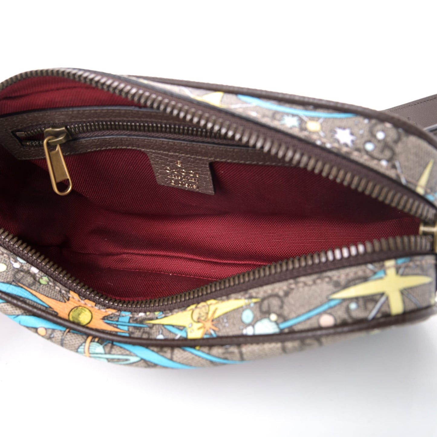 X DISNEY GG Supreme Monogram Donald Duck Small Interlocking G Belt Bag 90 36 Beige Multicolor New Acero