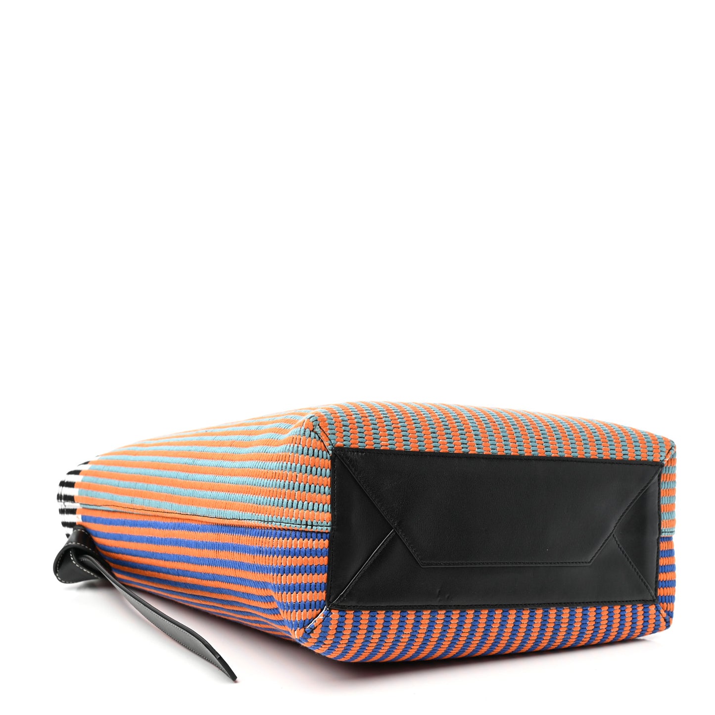 Woven Canvas Small Twisted Cabas Multicolor