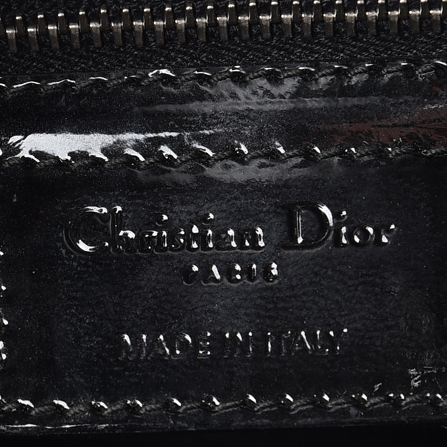 Christian Dior Patent Cannage Granville Small Tote Black 7 of 17
