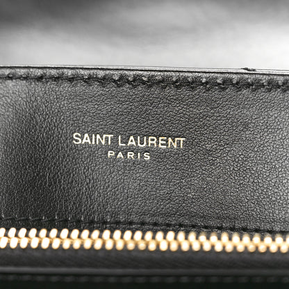 Saint Laurent Calfskin Y Quilted Monogram Small Loulou Chain Satchel Black 6 of 10