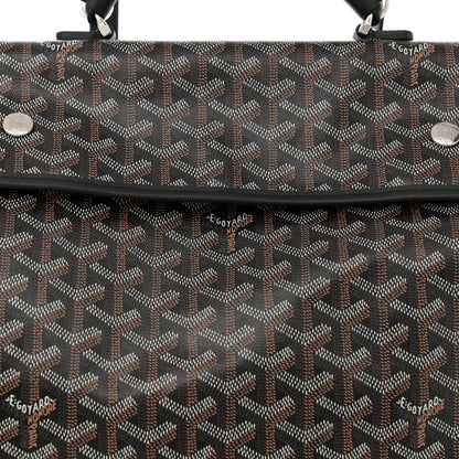 Goyard Goyardine Saint Leger Soft Briefcase Backpack Black 7 of 9