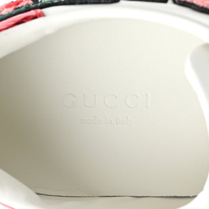 Gucci Calfskin Web Floral Embroidered Womens Ace Sneakers 35 White 8 of 10