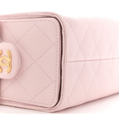 Chanel Caviar Quilted Mini Chanel 25 Handbag Light Pink 9 of 10