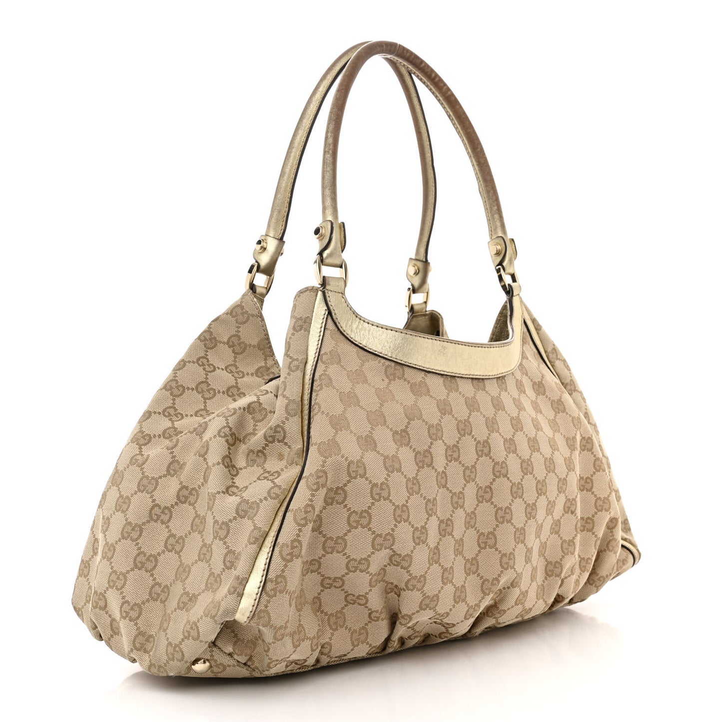 Monogram Large D Gold Hobo Gold