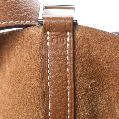 Hermes Taurillon Clemence Picotin 18 PM Gold 7 of 14