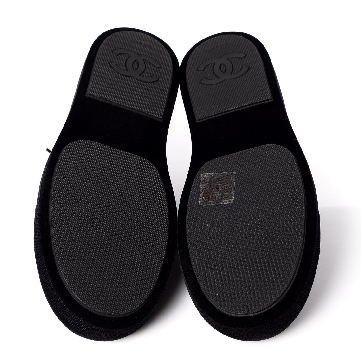 Chanel Velvet CC Sneakers 39 Black 5 of 9