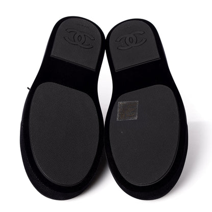 Chanel Velvet CC Sneakers 39 Black 5 of 9