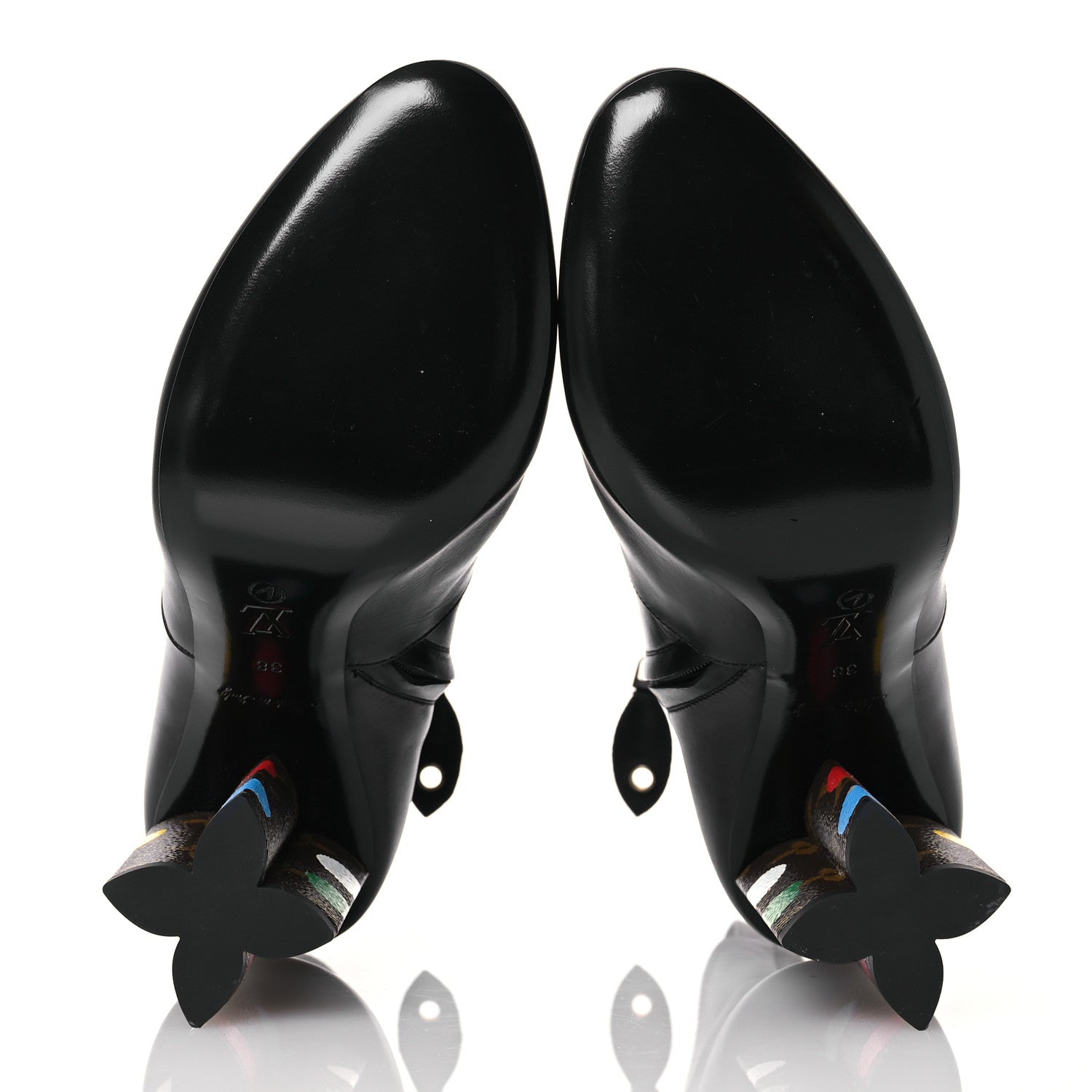 Louis Vuitton LV X YK Calfskin Monogram Silhouette Ankle Boots 38 Black 6 of 16