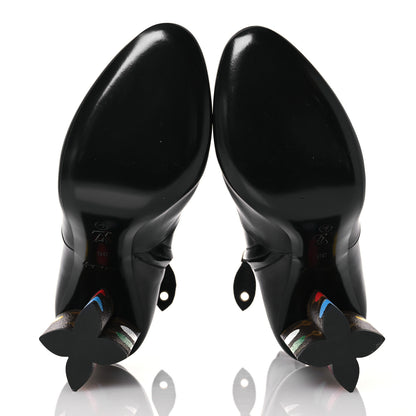 Louis Vuitton LV X YK Calfskin Monogram Silhouette Ankle Boots 38 Black 6 of 16