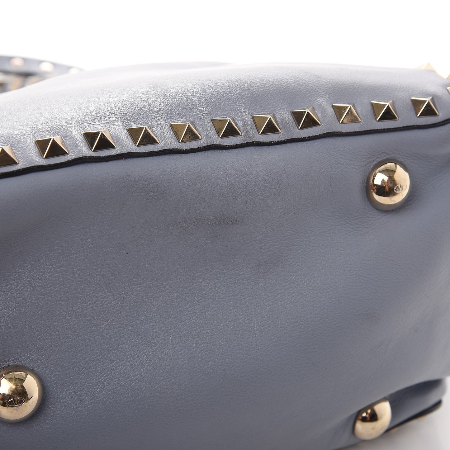 Vitello Medium Rockstud Tote London Stone