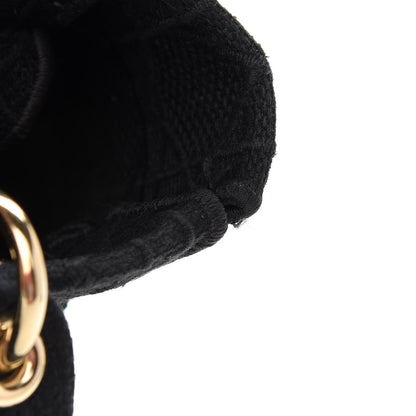 Christian Dior Canvas Embroidered Cannage Medium Lady D-Lite Black 8 of 12
