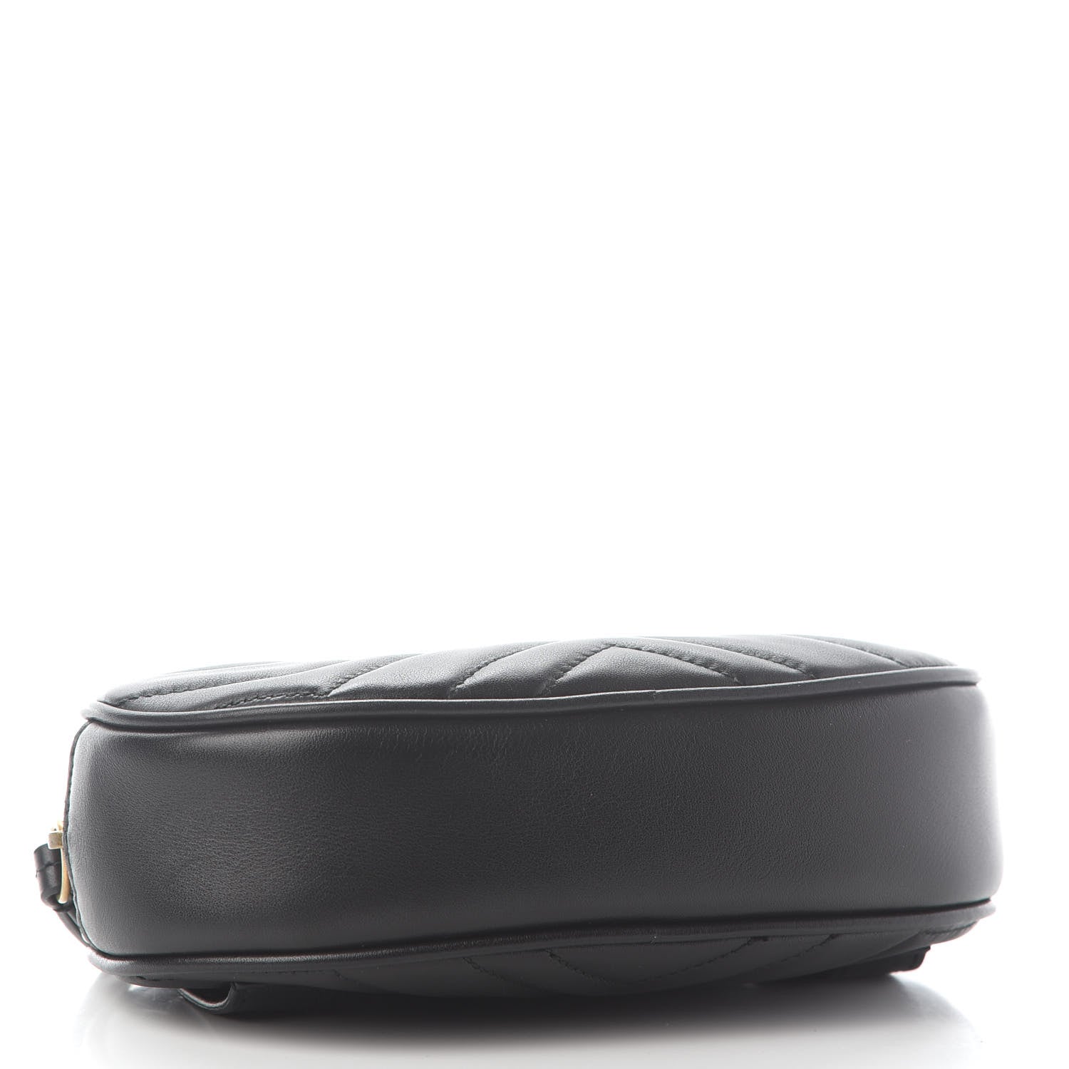Gucci Calfskin Matelasse GG Marmont Belt Bag 85 34 Black 4 of 10