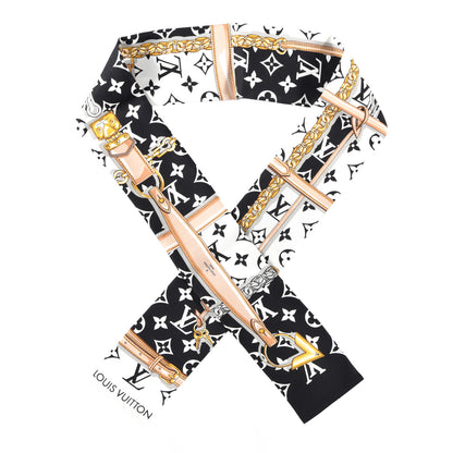 Louis Vuitton Silk Monogram Confidential Bandeau Black 1 of 3