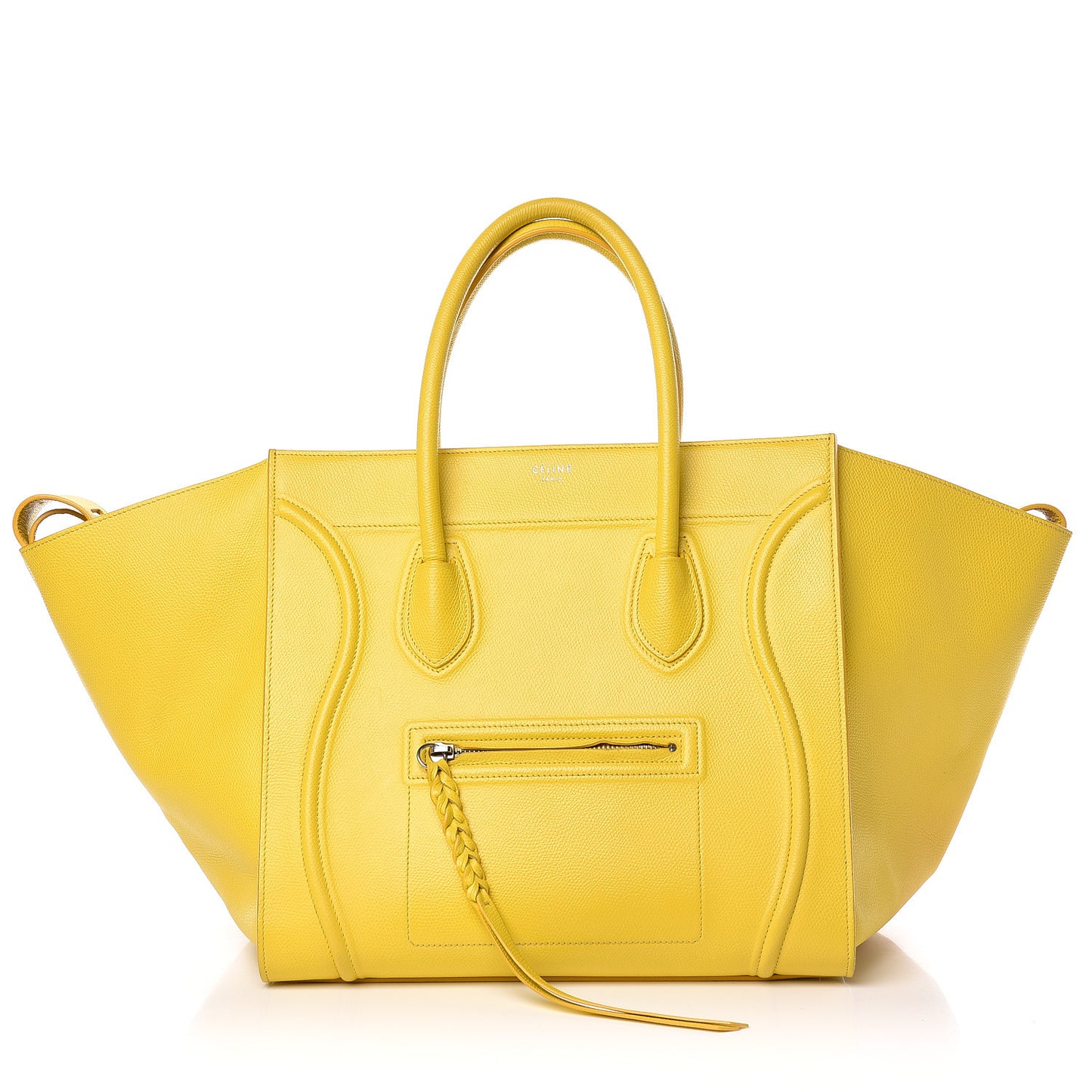 Grained Calfskin Medium Phantom Luggage Yellow
