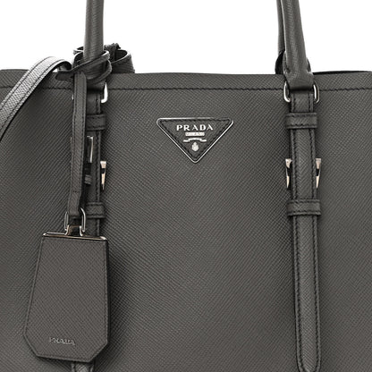 Prada Saffiano Cuir Small Double Handle Tote Marmo 8 of 11
